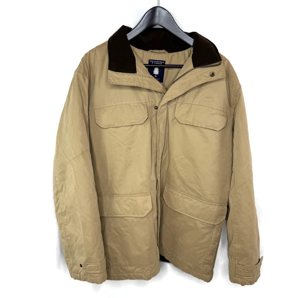 Roundtree & Yorke Outdoors Military Field Jacket Heavy Beautiful Condition Large